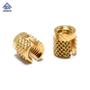 INGKS Brass Slotted Body Diamond Knurled Insert Nuts