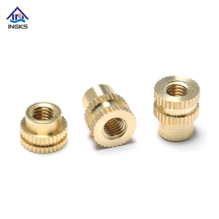 Double Straight Knurling Brass Insert Nuts 