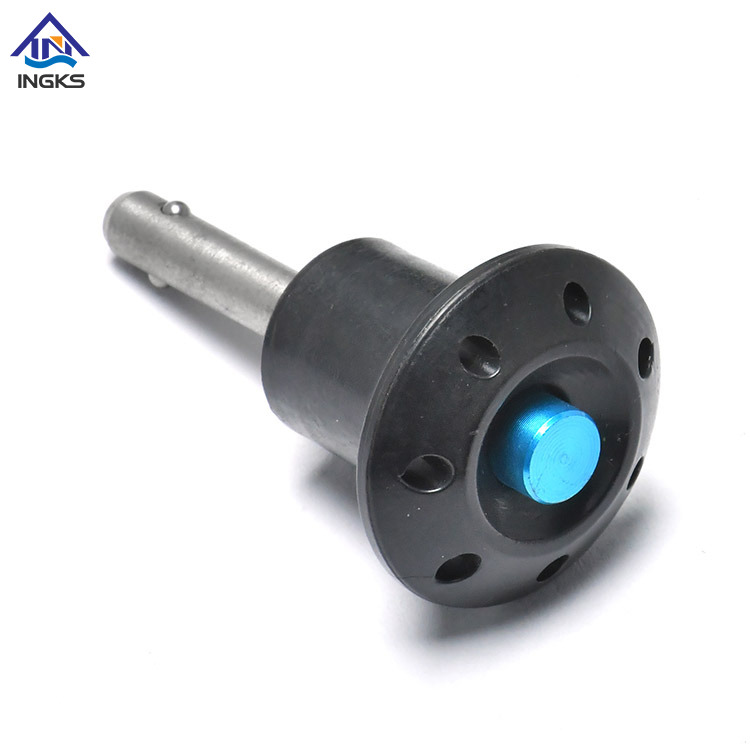 Flat Round Head Button Handle Quick Release Ball Lock Pin