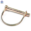 Steel D Type Round Lock Pin Zinc Yellow