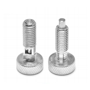 IKS425-Diamond-Knurled-Cheese-HeadPull-Knob-Indexing-Screw-Plunger