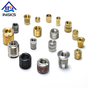 Stainless Steel Brass Hex Socket With Flange Flat Head Slotted Threaded Insert