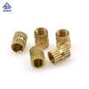 Double Straight Knurled Ends Brass Insert Nuts