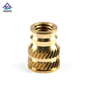 Brass Double Twill Knurled Insert Nuts with Double Flanged End
