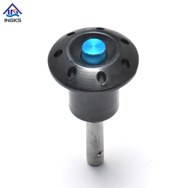 Flat Round Head Button Handle Quick Release Ball Lock Pin
