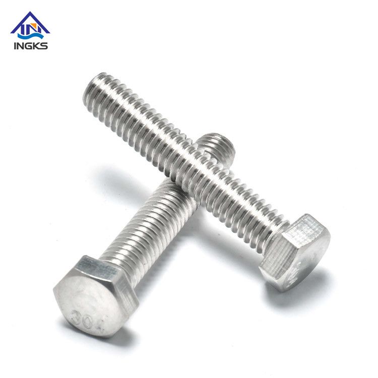 Stainless Steel 304 316 Full Thread Hex Head Bolt DIN933