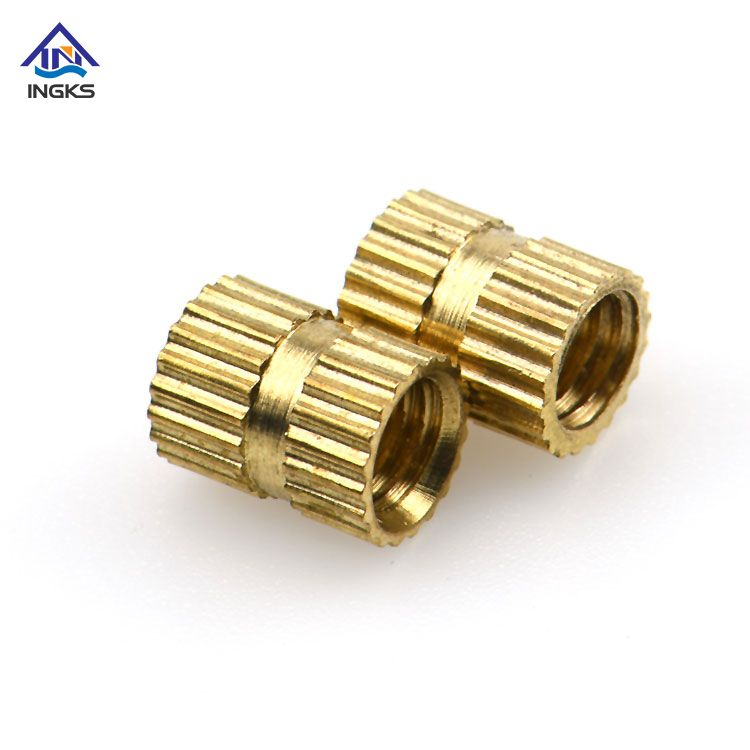 Double Straight Knurled Ends Brass Insert Nuts