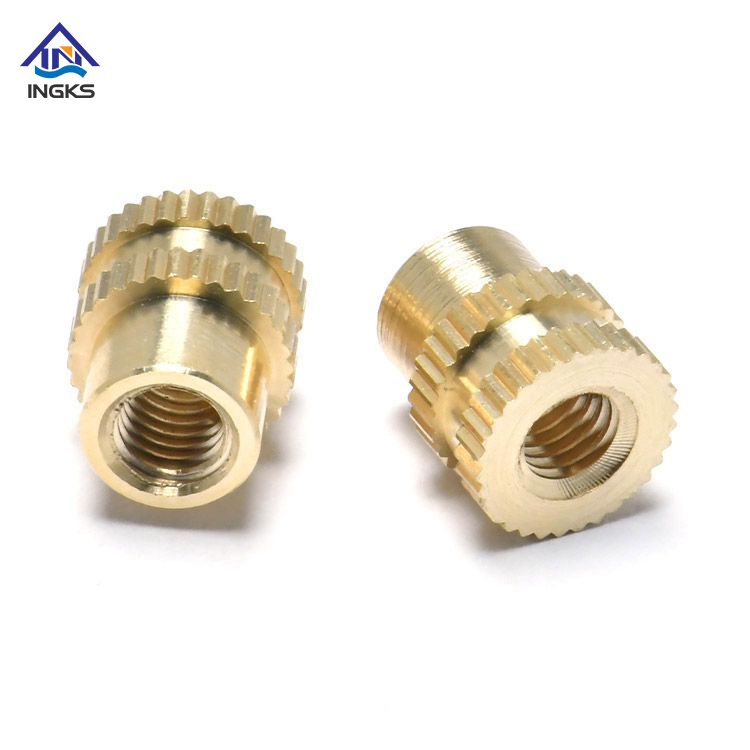 Double Straight Knurling Brass Insert Nuts 