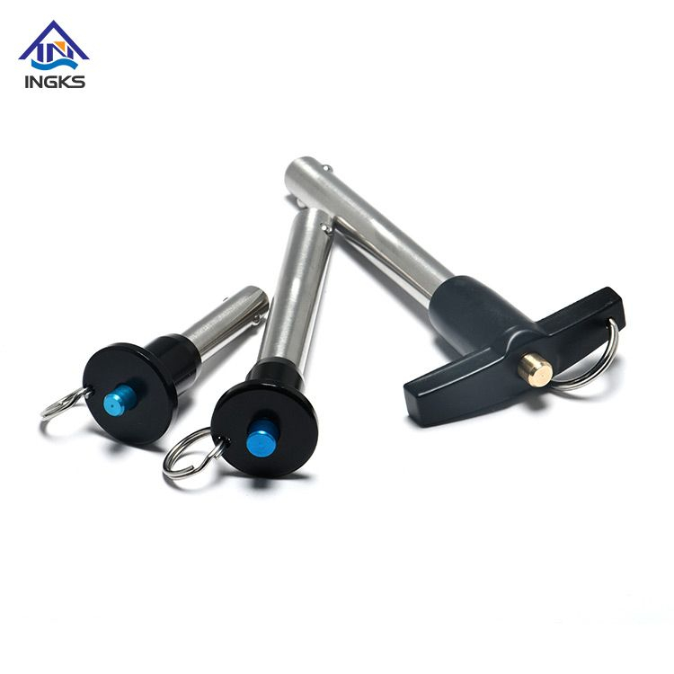  T Head Button Handle with Cable Safety Quick Release Ball Lock Pin