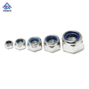 Stainless Steel Hex Nylon Lock Nuts Self Locking Insert DIN985