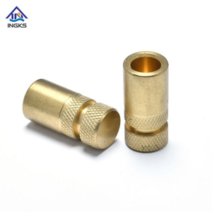 Brass Double Diamond Knurled Head Insert Nuts with Partial Internal Thread And Close End