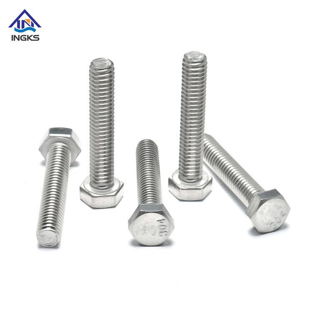 Stainless Steel 304 316 Full Thread Hex Head Bolt DIN933