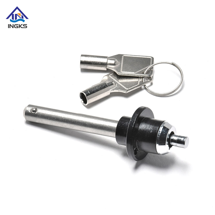 Key Type Self Locking Style Security Quick Release Ball Lock Pin