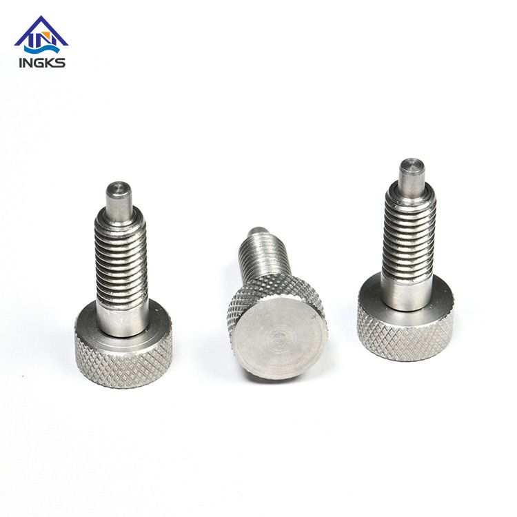  IKS425 Diamond Knurled Cheese Head Pull Knob Indexing Screw Plunger