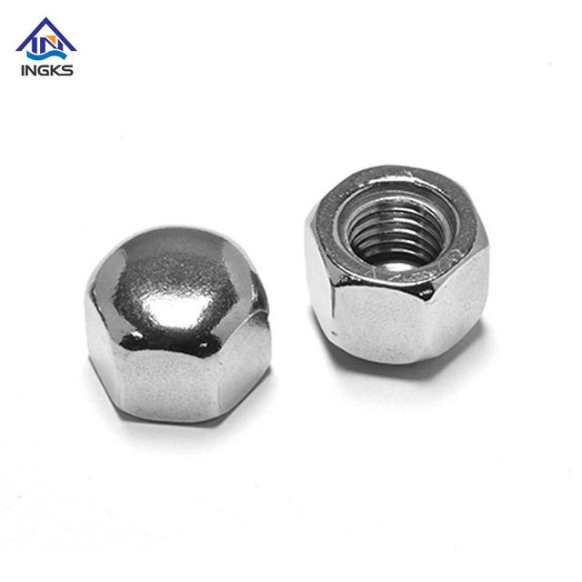 Hexagon Domed Cap Nuts DIN 1587 Stainless Steel 304/316 Plain Finish In Metric Thread M3-M36/IFI Thread #10-3/4"