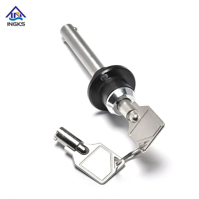 Stainleass Steel Key Locking Button Head Quick Release Ball Lock Pin