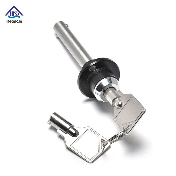 Stainleass Steel Key Locking Button Head Quick Release Ball Lock Pin