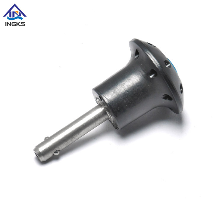 Flat Round Head Button Handle Quick Release Ball Lock Pin