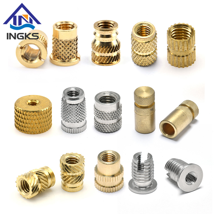 Stainless Steel Brass Hex Socket With Flange Flat Head Slotted Threaded Insert