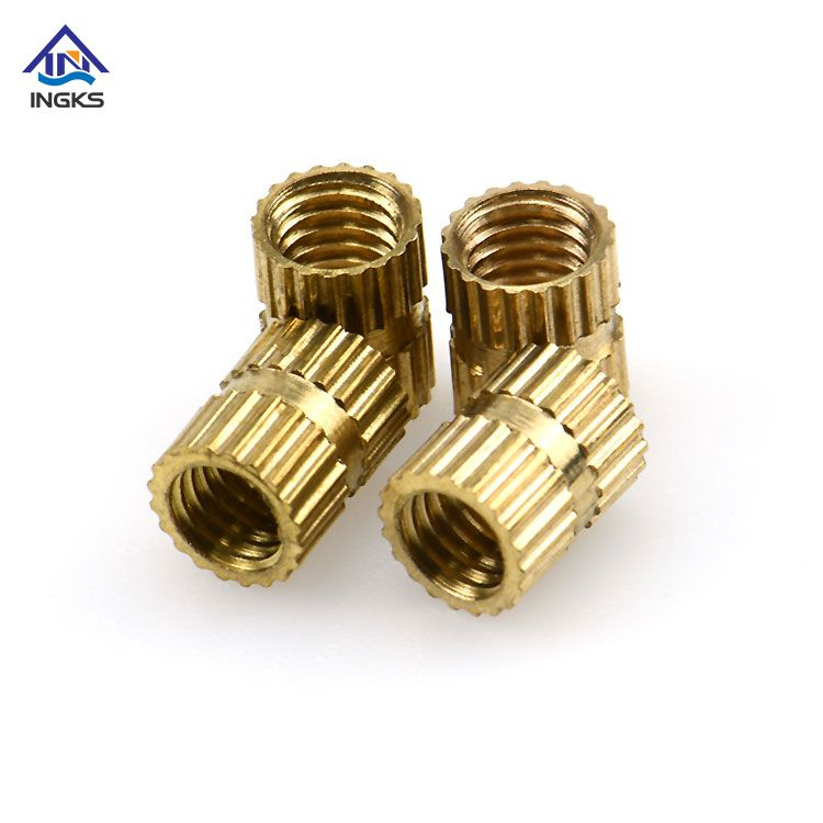 Double Straight Knurled Ends Brass Insert Nuts