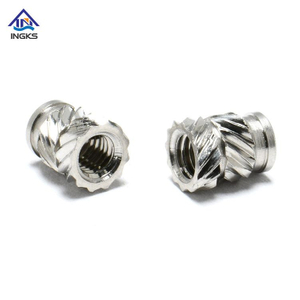 SS304/SS316 Stainless Steel Double Twill Knurled Insert Nuts