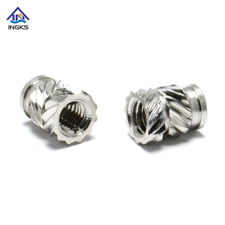 SS304/SS316 Stainless Steel Double Twill Knurled Insert Nuts