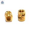 INGKS Brass Double Twill Knurled Insert Nuts with A Thin Knurling