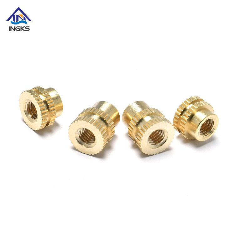 Double Straight Knurling Brass Insert Nuts 