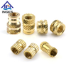 Stainless Steel Brass Hex Socket With Flange Flat Head Slotted Threaded Insert