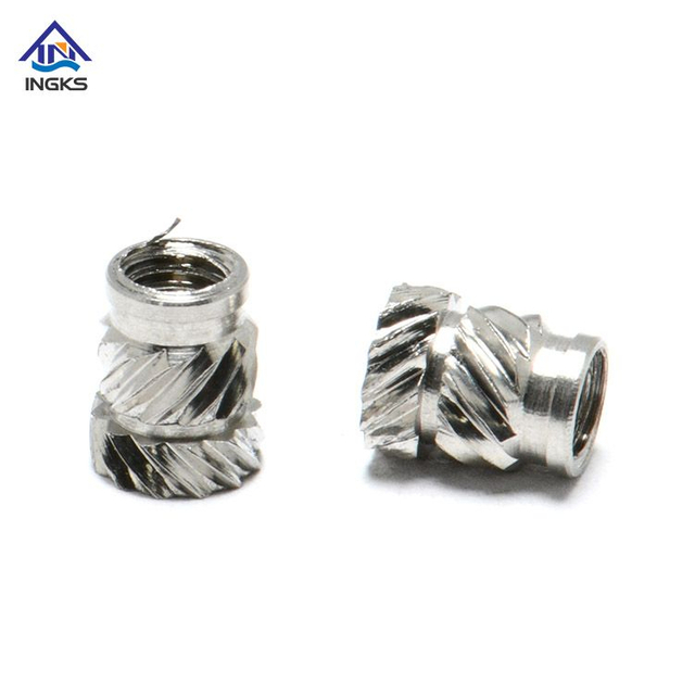 SS304/SS316 Stainless Steel Double Twill Knurled Insert Nuts