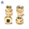 Double Straight Knurling Brass Insert Nuts 