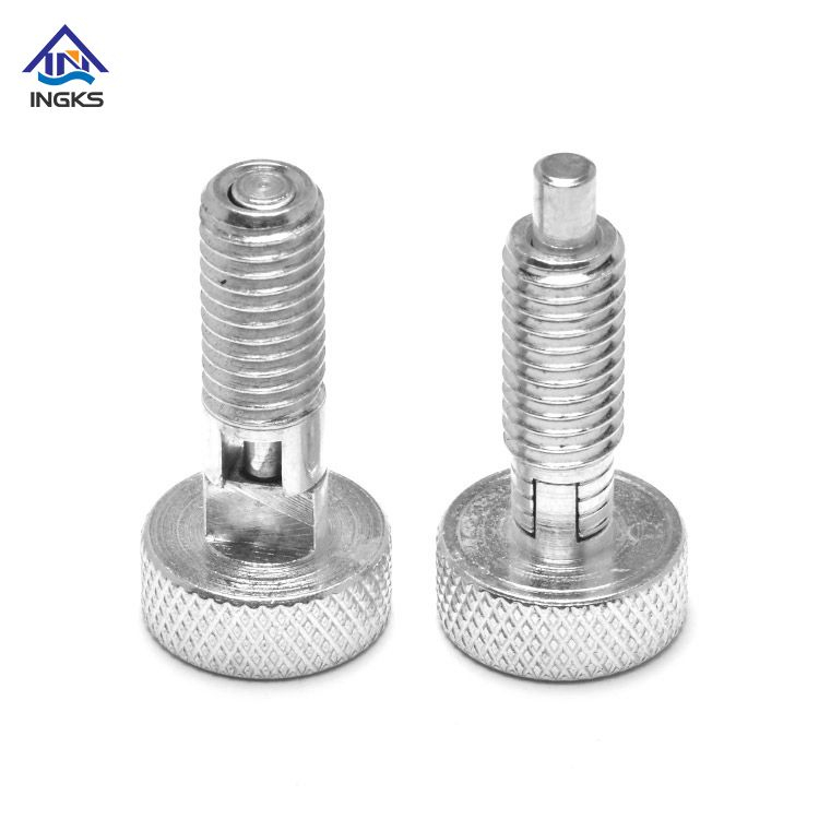  IKS425 Diamond Knurled Cheese Head Pull Knob Indexing Screw Plunger