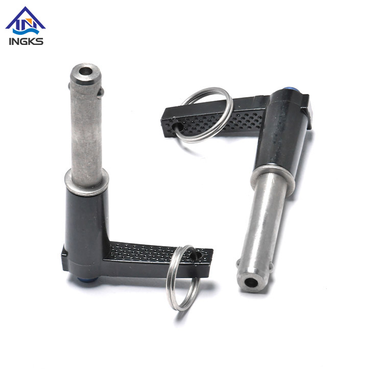 L Head with Ring Button Handle Quick Release Ball Lock Pin