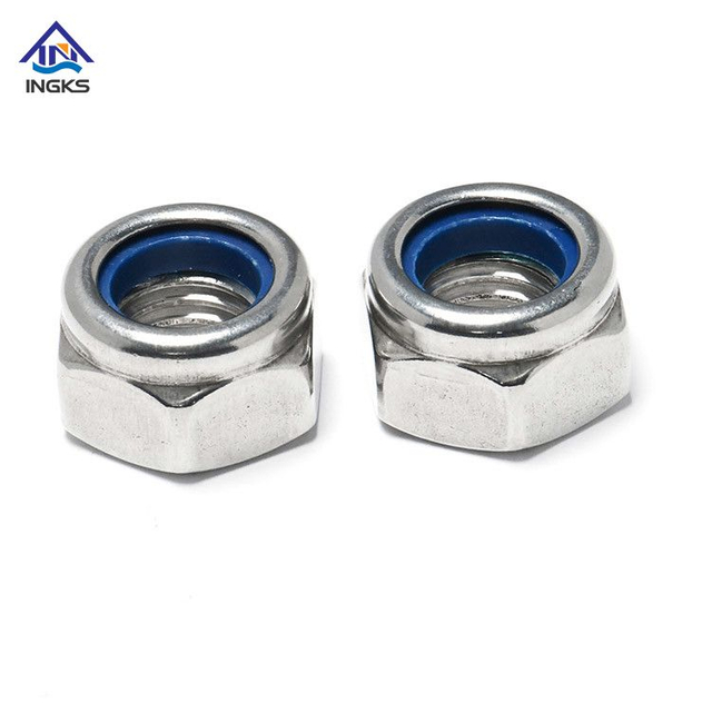 Stainless Steel Hex Nylon Lock Nuts Self Locking Insert DIN985