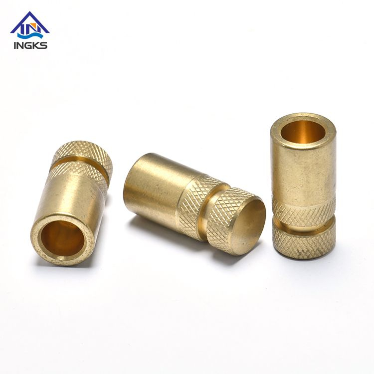 Brass Double Diamond Knurled Head Insert Nuts with Partial Internal Thread And Close End