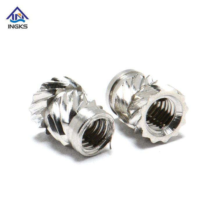 SS304/SS316 Stainless Steel Double Twill Knurled Insert Nuts