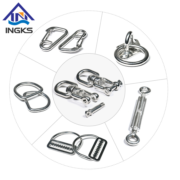 Stainless Steel Pin Anchor Shackle Snap Hook Turnbuckle Rigging Hardware
