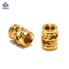 INGKS Brass Double Twill Knurled Insert Nuts with A Thin Knurling