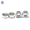 Stainless Steel K Type Lock Cap Nuts With Toothed Lock Washer