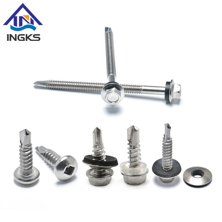 410 Stainless Steel Hardened Carbon Steel Galvanized #6-#14 Self Drilling Screw