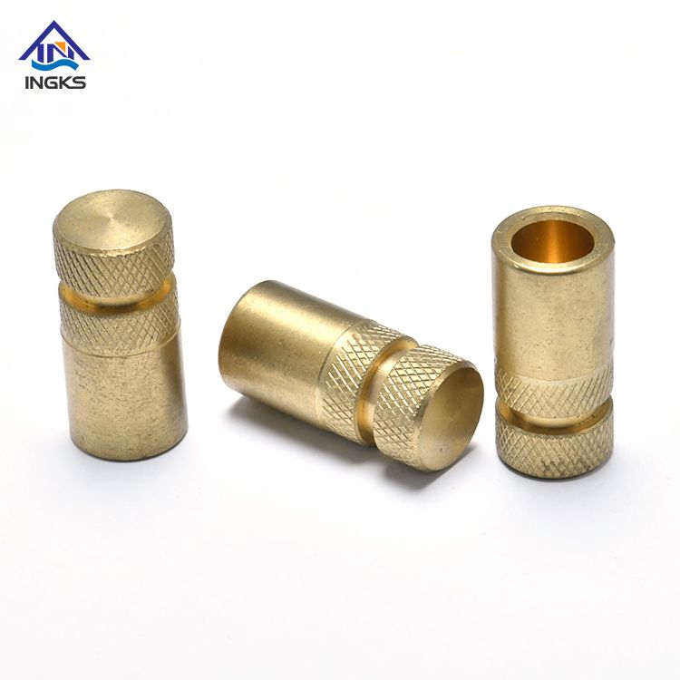 Brass Double Diamond Knurled Head Insert Nuts with Partial Internal Thread And Close End