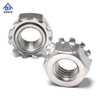 Stainless Steel K Type Lock Cap Nuts With Toothed Lock Washer